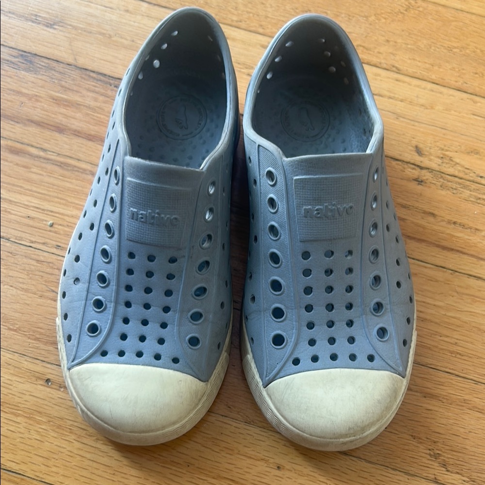 Native Kids Gray Slip-On Shoes